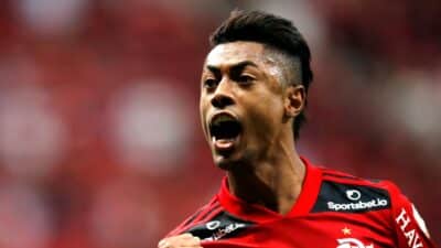 O jogador de futebol, Bruno Henrique e o Flamengo não acertaram sua renovação para 2024 (Foto: Reprodução)