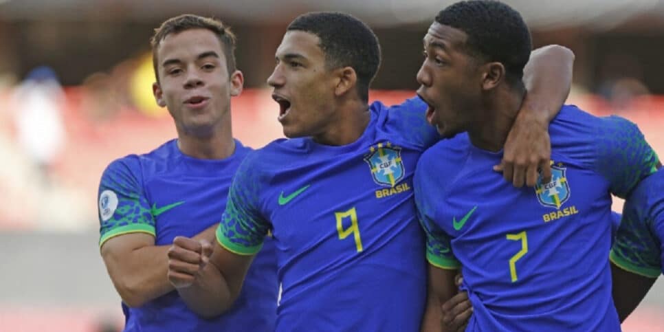 Seleção brasileira está a um passo de vencer Sul-Americana Sub 17 (Imagem Reprodução Rafael Ribeiro/CBF)