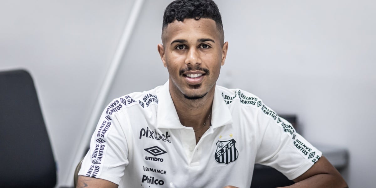 Ed Carlos, meia-atacante do Santos (Imagem Reprodução Internet)