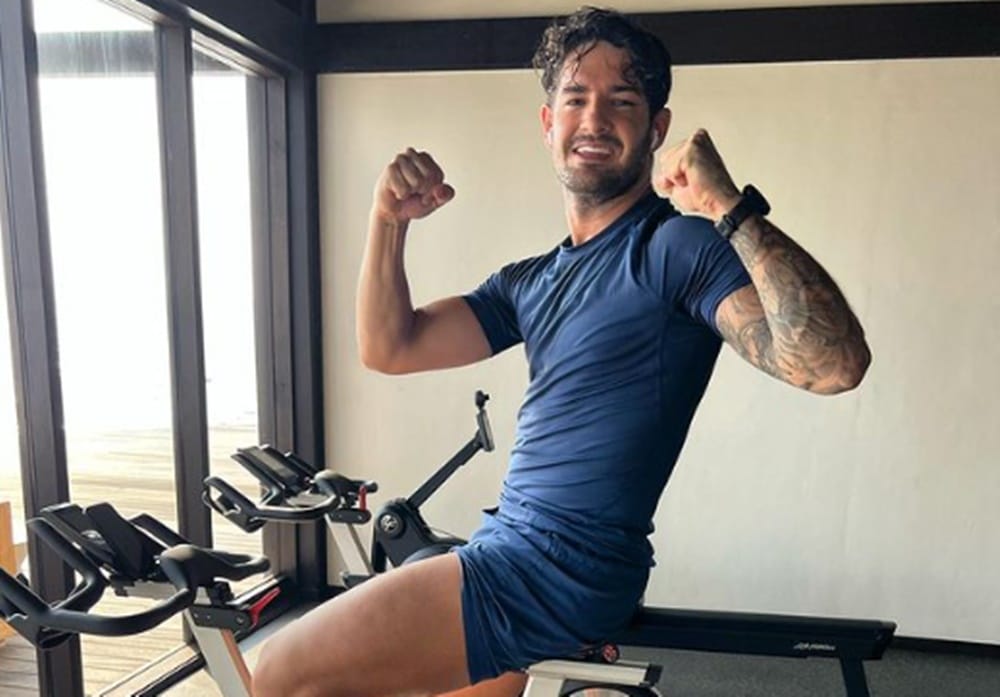 Alexandre Pato em plenos treinos para se recuperar de lesão