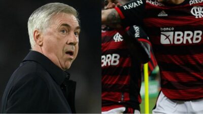 Imagem do post R$ 130 milhões! Real Madrid está disposto a arrancar meia do Flamengo após Ancelotti monitorar craque