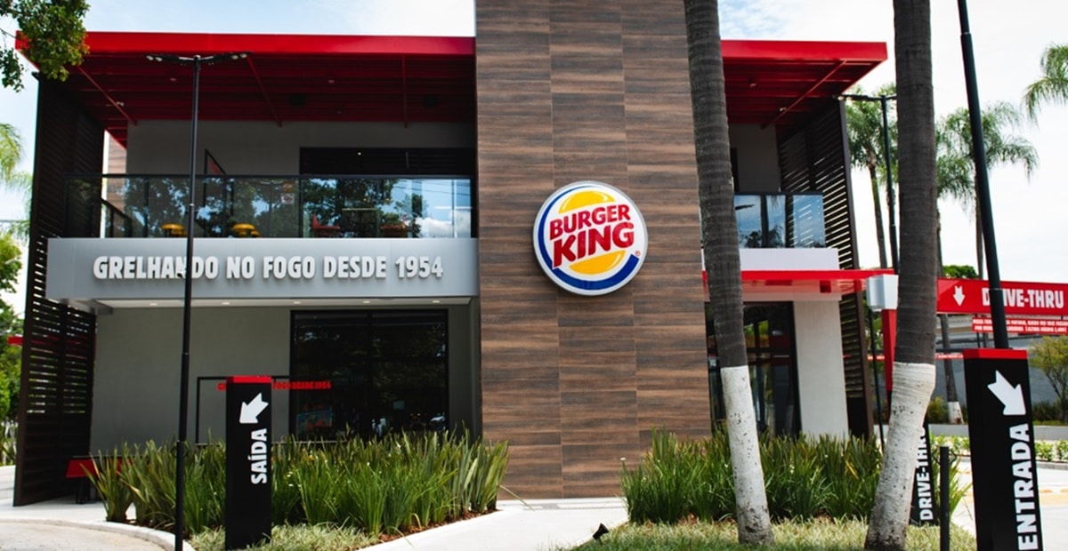 Fachada de uma das lojas da rede franqueada do BK