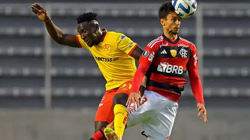 Flamengo perdeu em partida contra o Aucas (Foto: Reprodução)