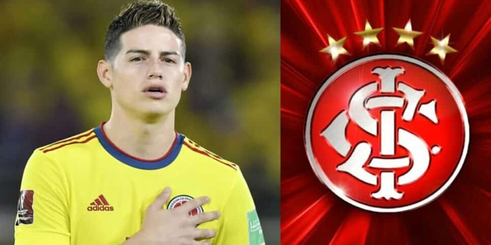 James Rodríguez é procurado pelo Internacional (Foto: Reprodução / Internet / Montagem HoraDoBenefício)