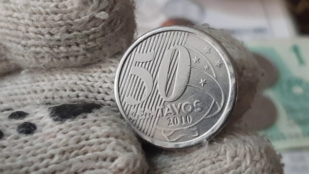 Moeda de 50 centavos custa 4 mil reais (Imagem: Reprodução)