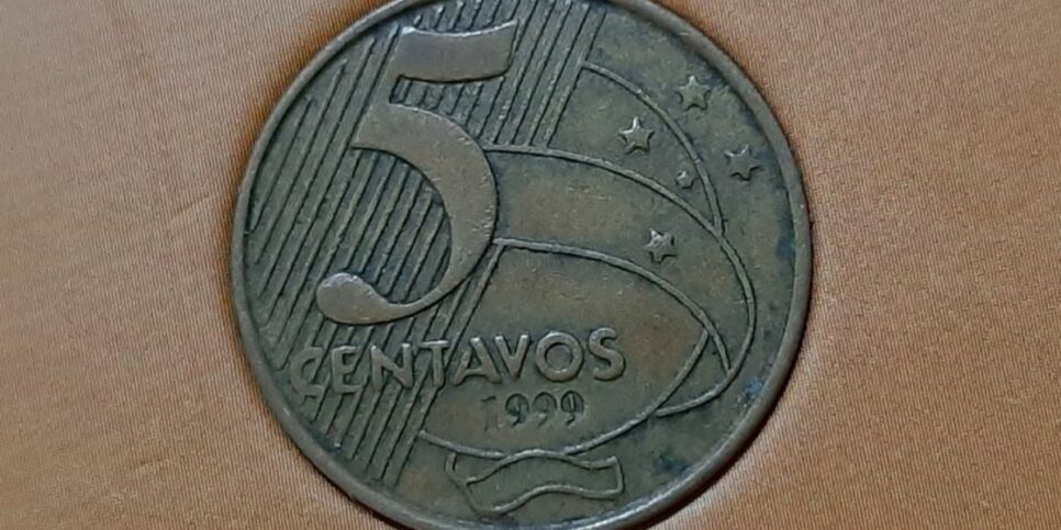 Moedas R$ 17 mil Moeda rara de 5 centavos rende valor extra (Foto: Reprodução/Internet)