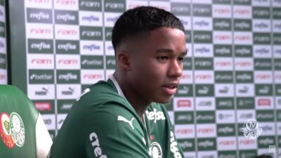 Endrick fala sobre cobrança no Palmeiras (Imagem Reprodução Internet)