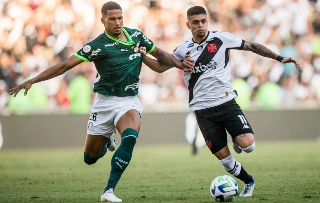 Duelo de empate do Palmeiras e Vasco da Gama pelo Brasileirão