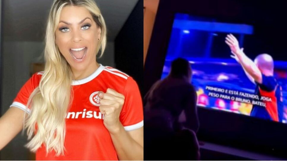 Renata Fan é torcedora do Inter e teve vídeo exposto comemorando classificação