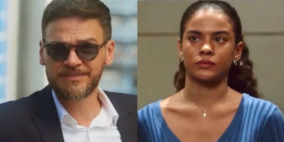 Theo (Emilio Dantas) e Jenifer (Bella Campos) em Vai na Fé (Foto: Reprodução / Globo)
