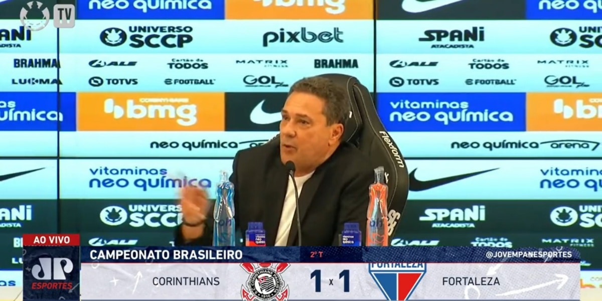 Luxemburgo fala sobre atuação do Corinthians no pós jogo (Imagem Reprodução Twitter)