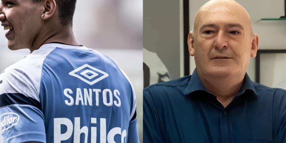 Torcida dos Santos apoia Rueda em venda de atacante (Imagem Reprodução Internet)