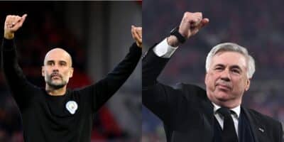 Ancelotti é sucinto ao ser comparado com Guardiola (Imagem Reprodução Internet)