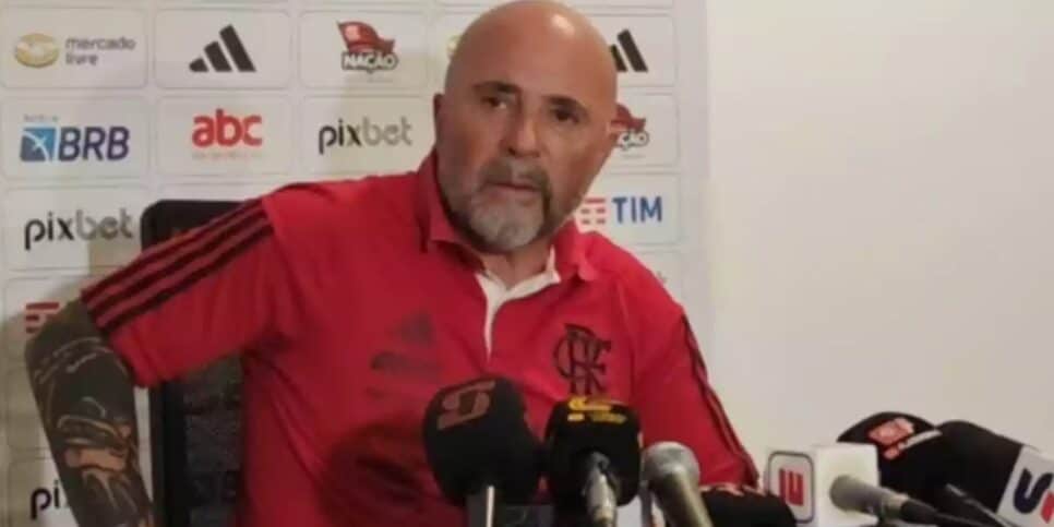 Sampaoli faz anúncio importante para jogadores do Flamengo (Imagem Reprodução Internet)