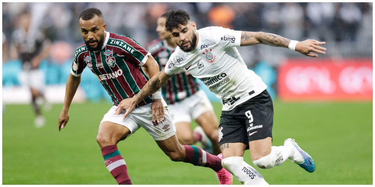 Corinthians conseguiu sua primeira vitória conta o time do Fluminense (Imagem Reprodução Internet)