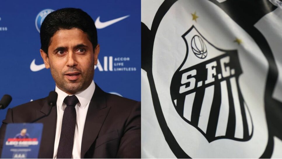 Nasser, dono do PSG, toma decisão de última hora sobre o Santos (Foto: Montagem)