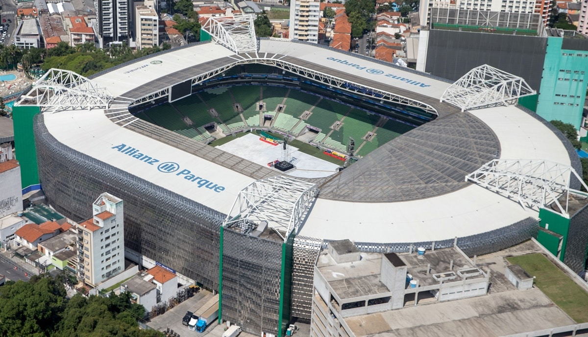 O estádio do Palmeiras, o Allianz Parque 