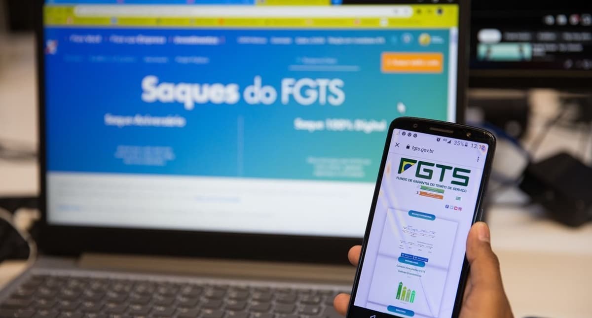 Consulte o saque do FGTS em site ou app sem sair de casa (Foto: Reprodução/ Internet)