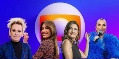 Ana Maria Braga, Patrícia Poeta, Fátima Bernardes e Ivete Sangalo são apresentadoras da Globo (Foto: Reprodução / Globo / Montagem HoraDoBenefício)