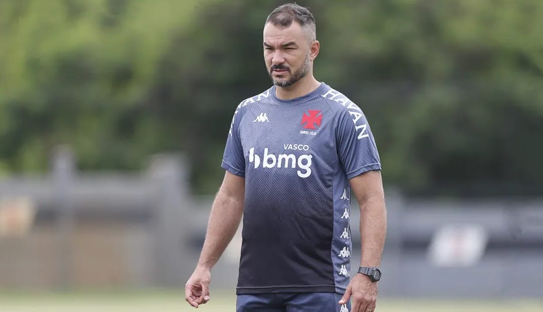 O preparador físico, Daniel Felix, em seu tempo de Vasco (Foto: Reprodução/ Rafael Ribeiro)