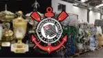 Taça perdida do Corinthians é achada por homem palmeirense em depósito de recicláveis (Fotos: Reprodução/ Internet/ Montagem)