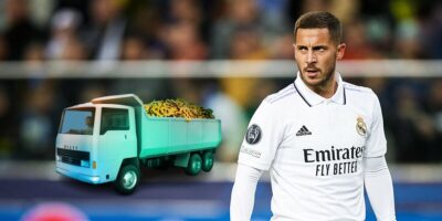 Eden Hazard não engrenou no Real Madrid (Foto: Reprodução / Internet / Montagem HoraDoBenefício)