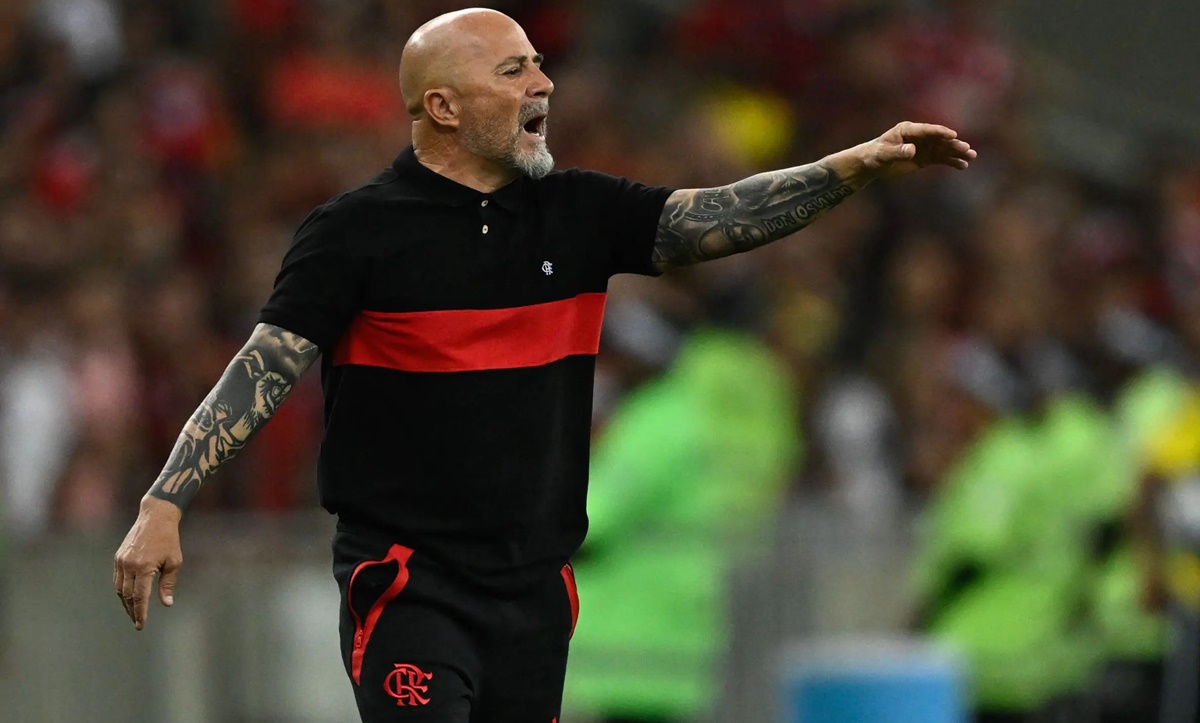 Jorge Sampaoli é tecnico do Flamengo (Foto: Reprodução/ CRF)