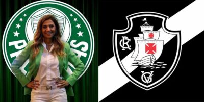 A presidente do Palmeiras, Leila Pereira acabou 'ajudando' o Vasco (Foto: Reprodução / Internet / Montagem HoraDoBenefício)