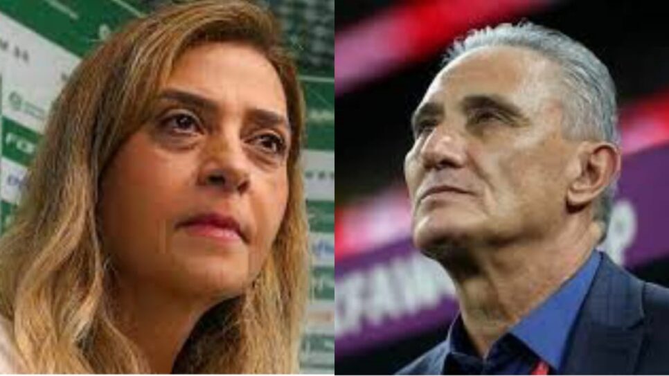 Leila Pereira e Tite (Fotos: Reprodução/ SE Palmeiras/ Fifa/ Montagem)