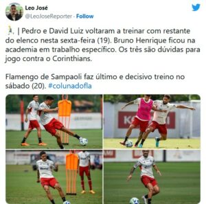 Torcida do Flamengo está preocupada (Foto: Reprodução / Twitter)