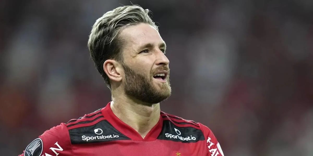 Léo Pereira marcou gol da vitória do Fla em cima do Corinthians (Foto: Reprodução/ Flamengo)