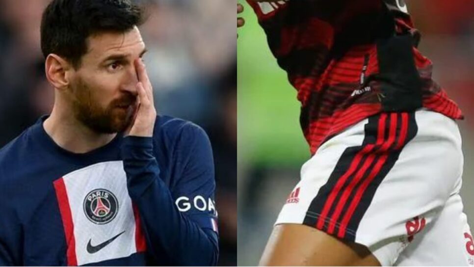 Messi, estrela do PSG e craque jovem do Flamengo (Foto: Reprodução/ Getty Images/ Gilvan de Souza/ Flamengo/ Montagem)