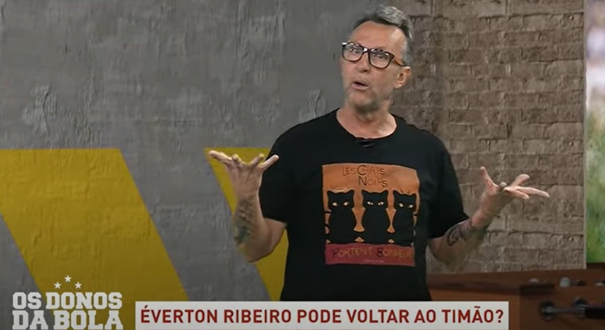 Neto fala sobre o Corinthians durante seu programa na Band (Foto: Reprodução/Band)