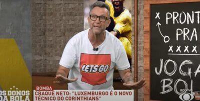 Craque Neto em seu programa (Foto: Reprodução/ Os Donos da Bola/ Band)