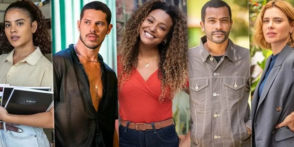 Personagens de Vai na Fé: Jenifer, Lui, Sol, Ben e Lumiar (Foto: Reprodução / Globo)