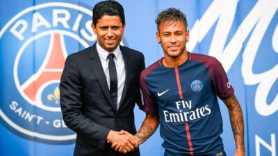 Nasser Al-Khelaifi, o presidente do PSG, pretende assinar com o clube brasileiro de futebol (Foto: Reprodução/ Lionel Bonaventure/ AFP)