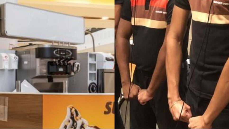 Quiosque de fast food e seus funcionários (Foto: Reprodução/ Instagram/ Montagem)