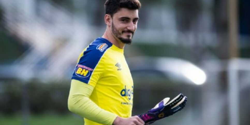Goleiro Rafael durante treino do Cruzeiro
