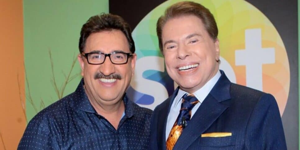 Ratinho e Silvio Santos no SBT (Foto: Reprodução / SBT)