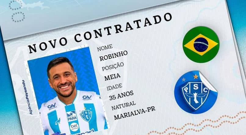 Robinho foi anunciado no Paysandu