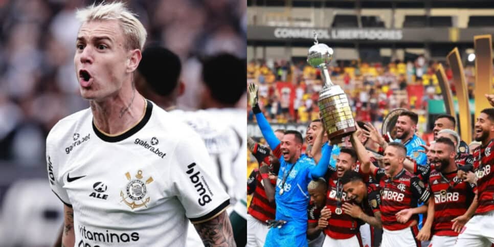 Róger Guedes vê Flamengo deixar Corinthians para trás (Foto: Montagem HoraDoBenefício)