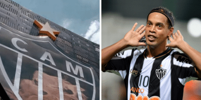 Imagem do post “Boletos atrasados”: Dívida milionária do Atlético-MG com Ronaldinho Gaúcho é exposta