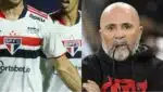 Jogadores do São Paulo e o novo técnico do Flamengo (Fotos: Reprodução/ Instagram/ Montagem)