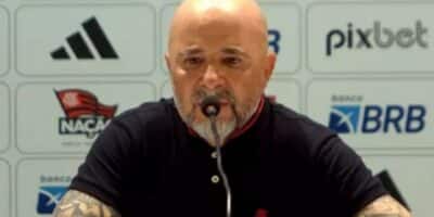 Sampoli falou situação do Flamengo (Foto: Reprodução/FlaTV)