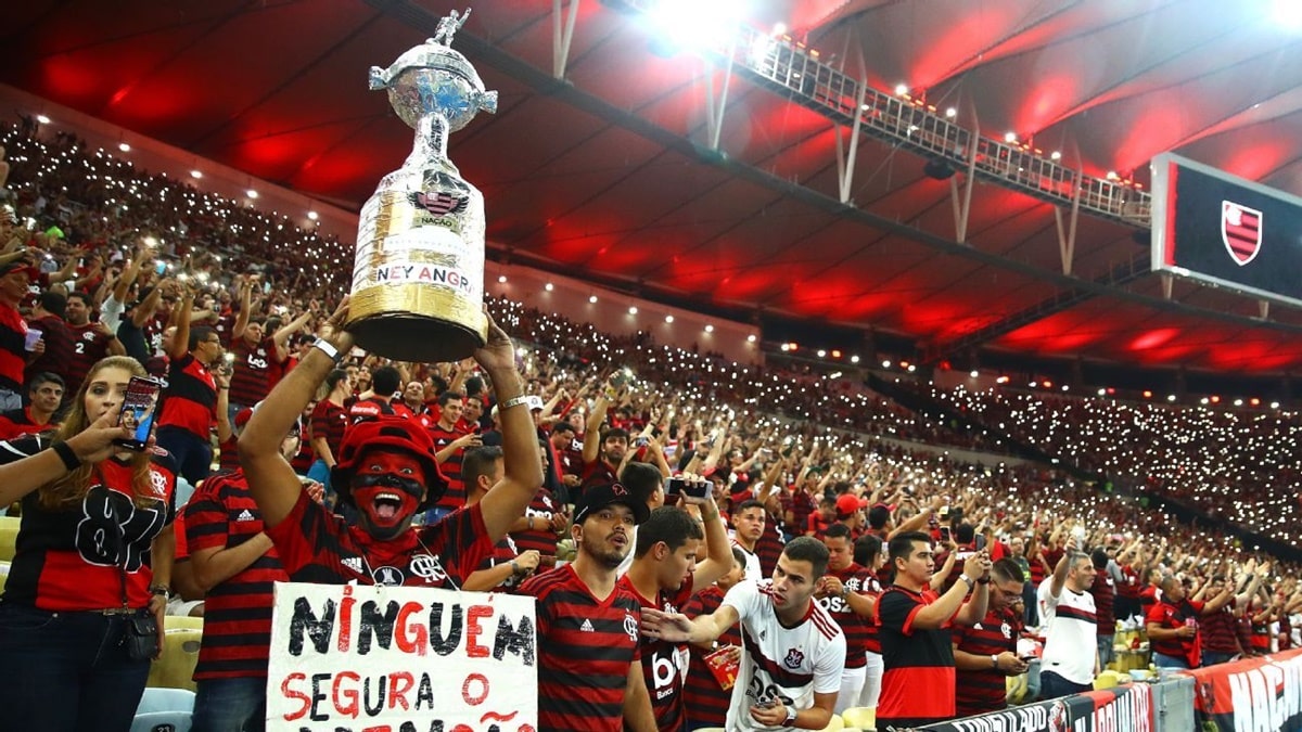 Torcida do Flamengo, time é primeiro lugar no ranking de média de público (Foto: Reprodução/ Instagram)