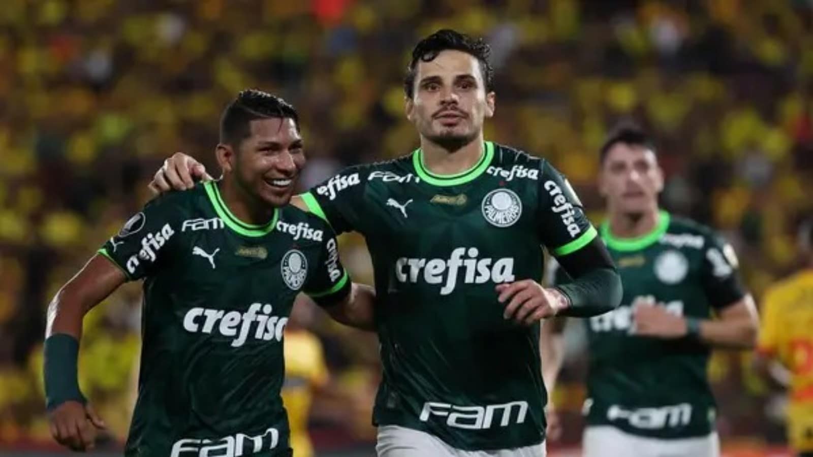 Veiga abriu o placar para o Palmeiras