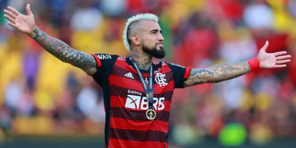 Vidal atualmente atua no Flamengo (Foto: Reprodução)