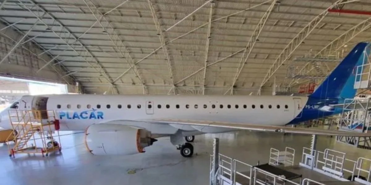 Avião do Palmeiras chega ao Brasil (Imagem Reprodução Internet)