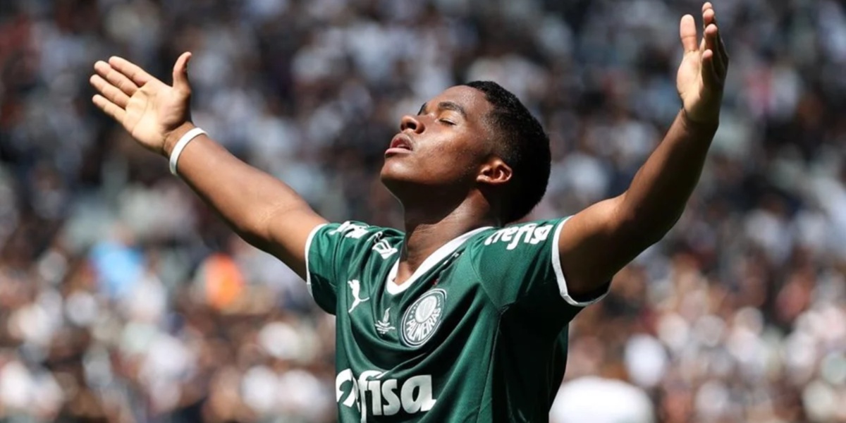 Endrick, jogador joia do Palmeiras (Imagem Reprodução Internet)