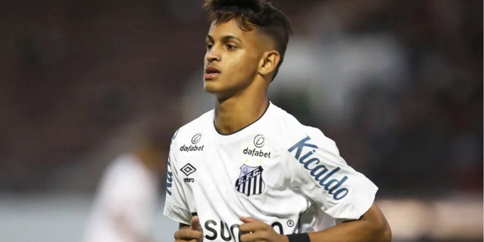 Weslley Patati, jogador do Santos (Imagem Reprodução Internet)
